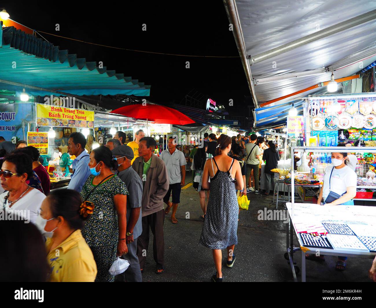 Nightlife & Nightmarket on the streets of Duong Dong, Phu Quoc, Vietnam Asia Vietnam 