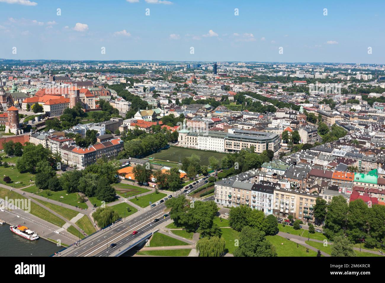 Have a bird's eye view of Krakow city landscape Stock Photo Alamy