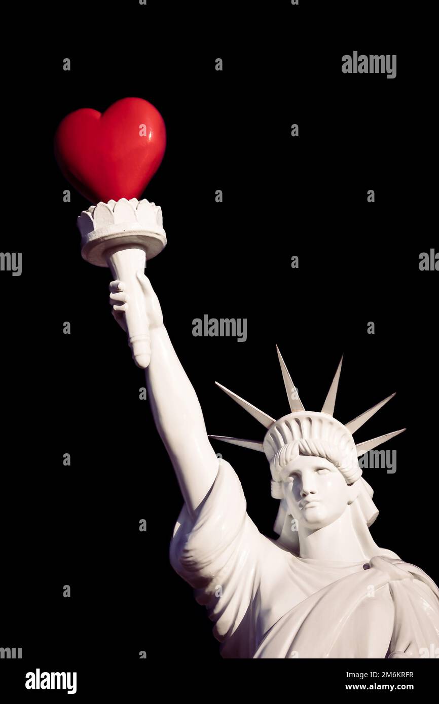 Love liberty. Concept of freedom, romantic feeling and togetherness Stock Photo