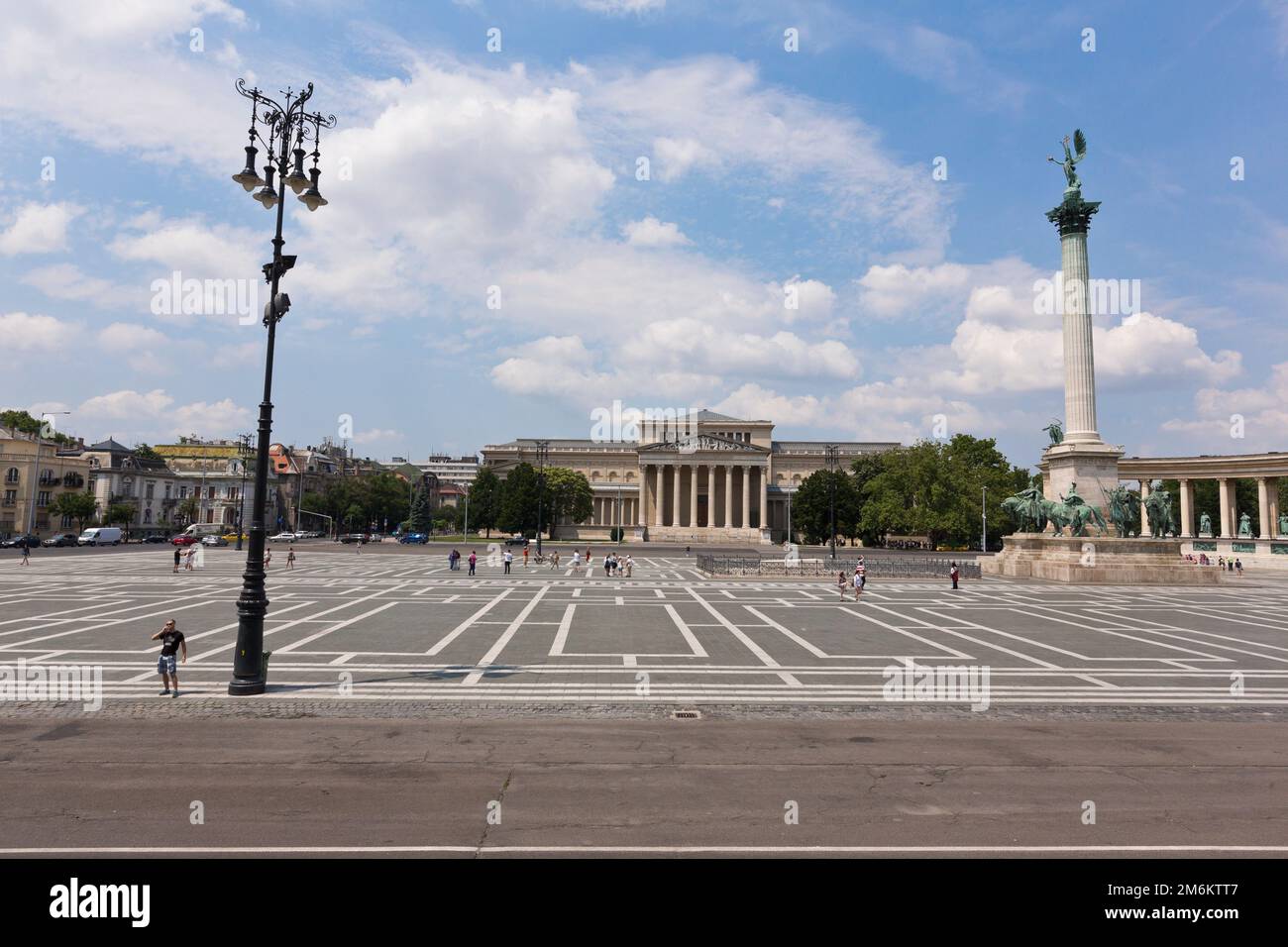 Budapest heroes square Stock Photo - Alamy