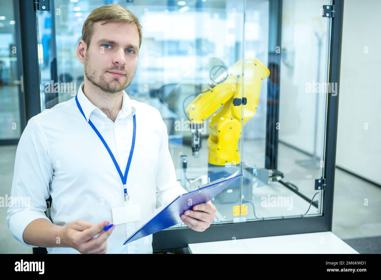Industrial Robot Maintenance Stock Photo Alamy