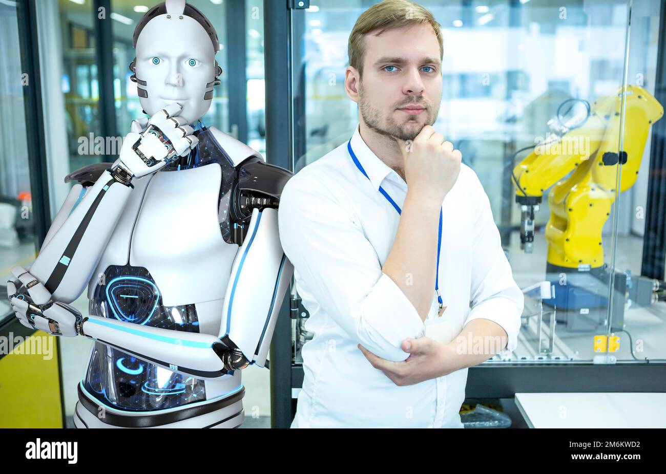 Industrial Robot Maintenance Stock Photo Alamy