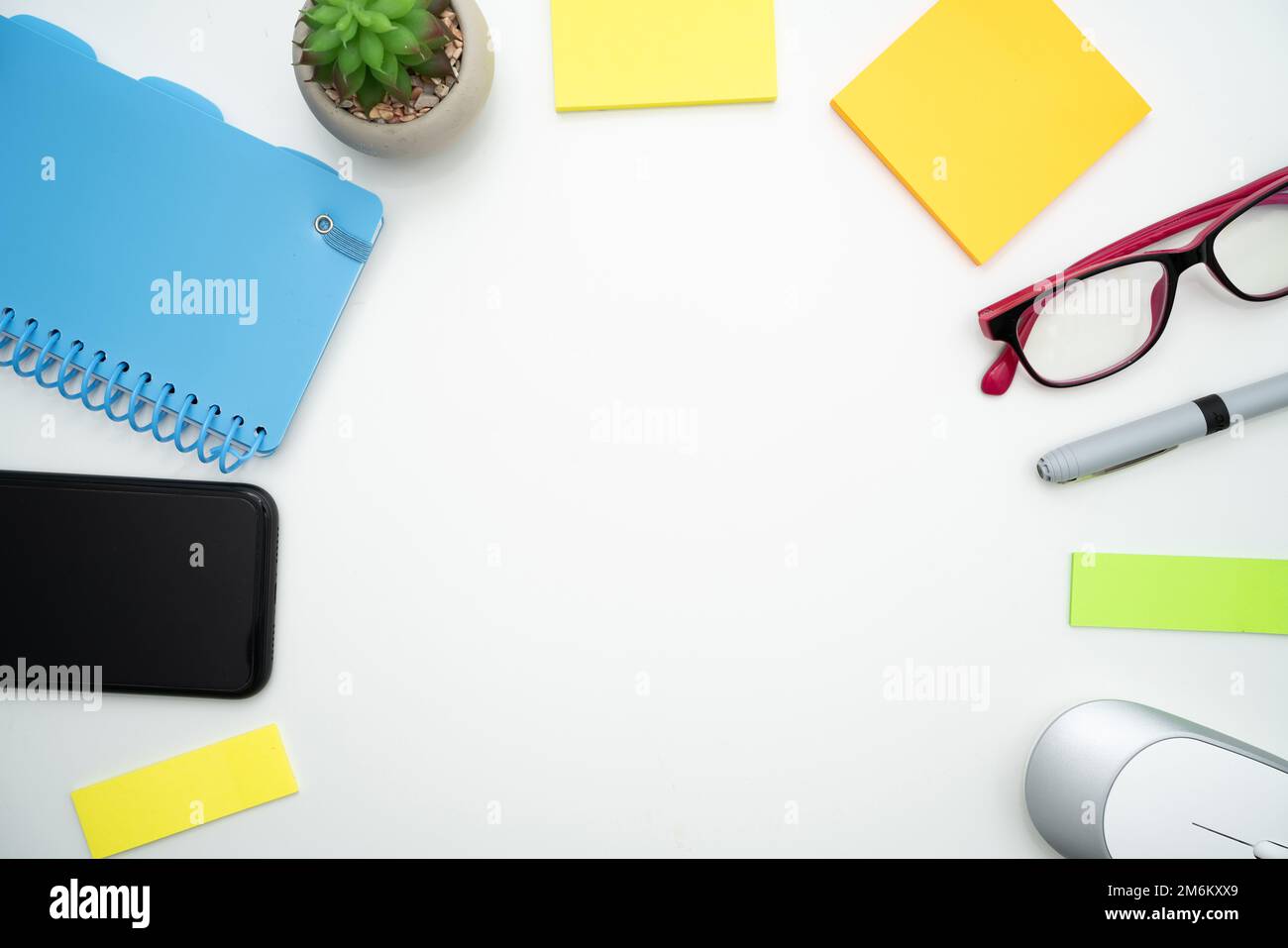 Flashy School Office Supplies, Bright Teaching Learning Collections, Creative Writing Tools, Educational Things, Mixed Student S Stock Photo