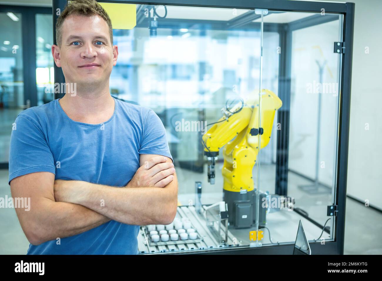 Industrial Robot Engineer Stock Photo - Alamy