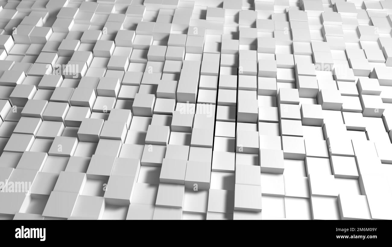 White cube pattern abstract hi-res stock photography and images - Alamy