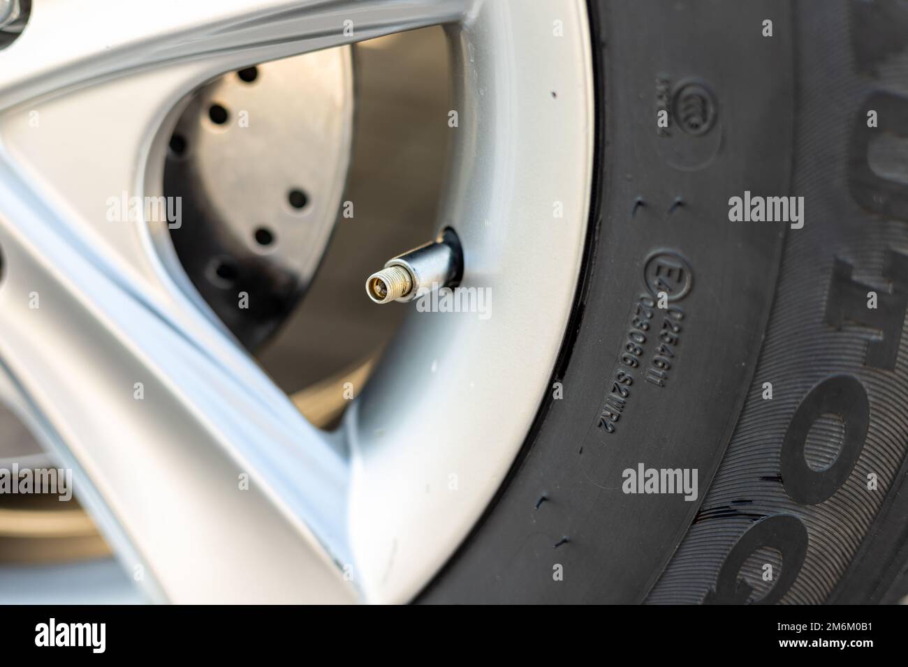 Car tyre air pressure garage hires stock photography and images Alamy