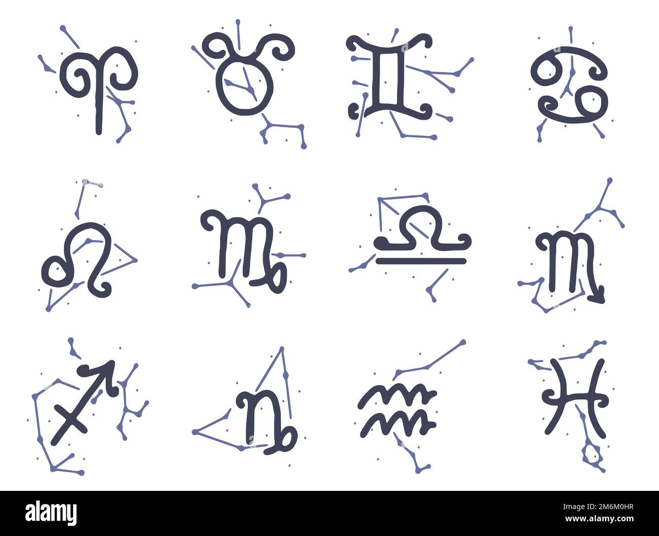 Horoscope symbols hi-res stock photography and images - Alamy