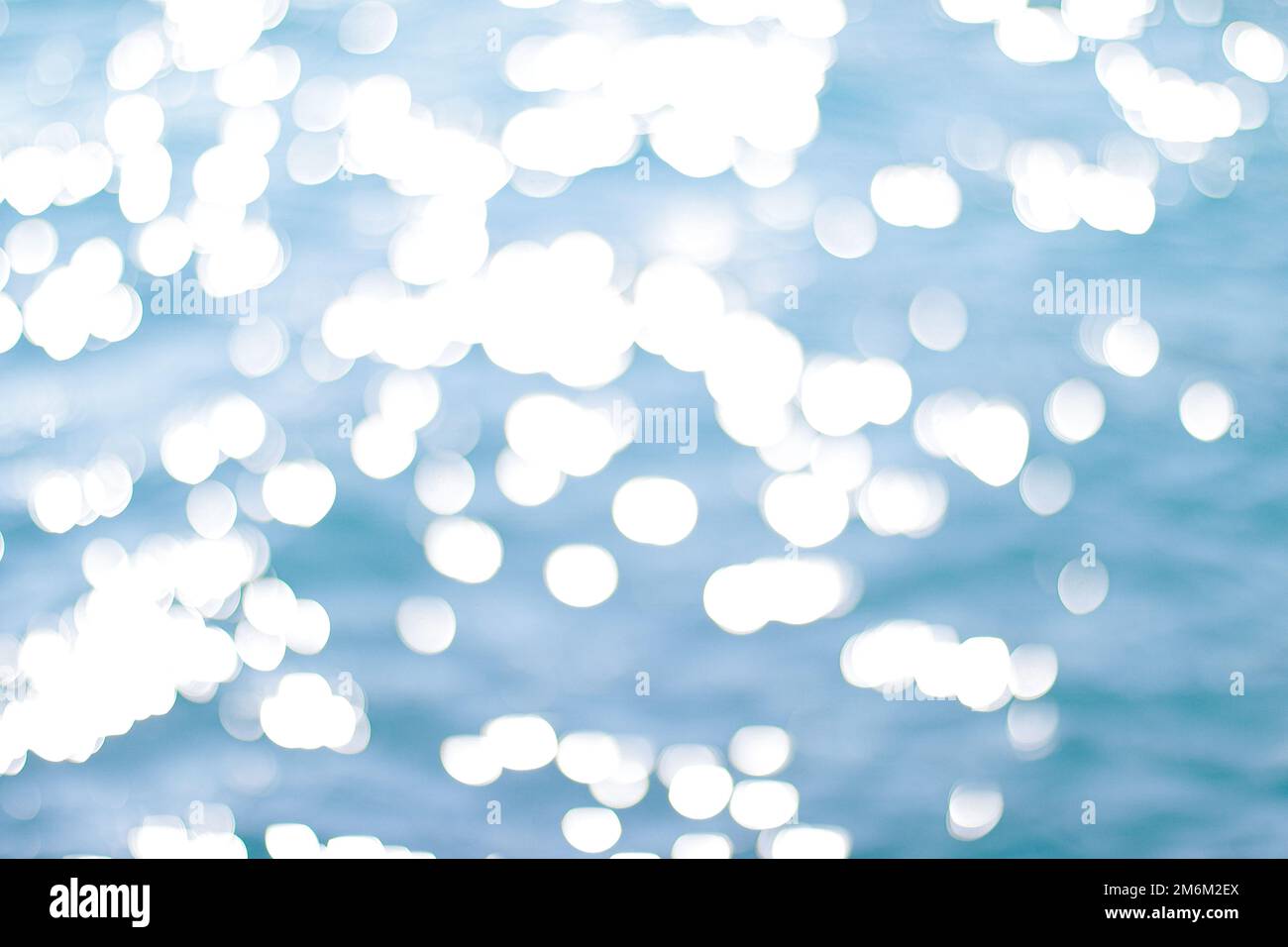 Blurry blue sea water background, dark ocean as nature and environmental design Stock Photo