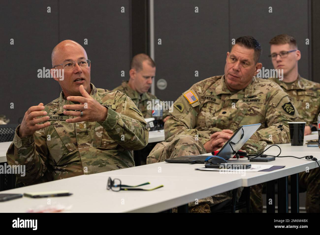 Oregon Army National Guard Chaplain [Maj.] Richard Barnes, assigned to ...