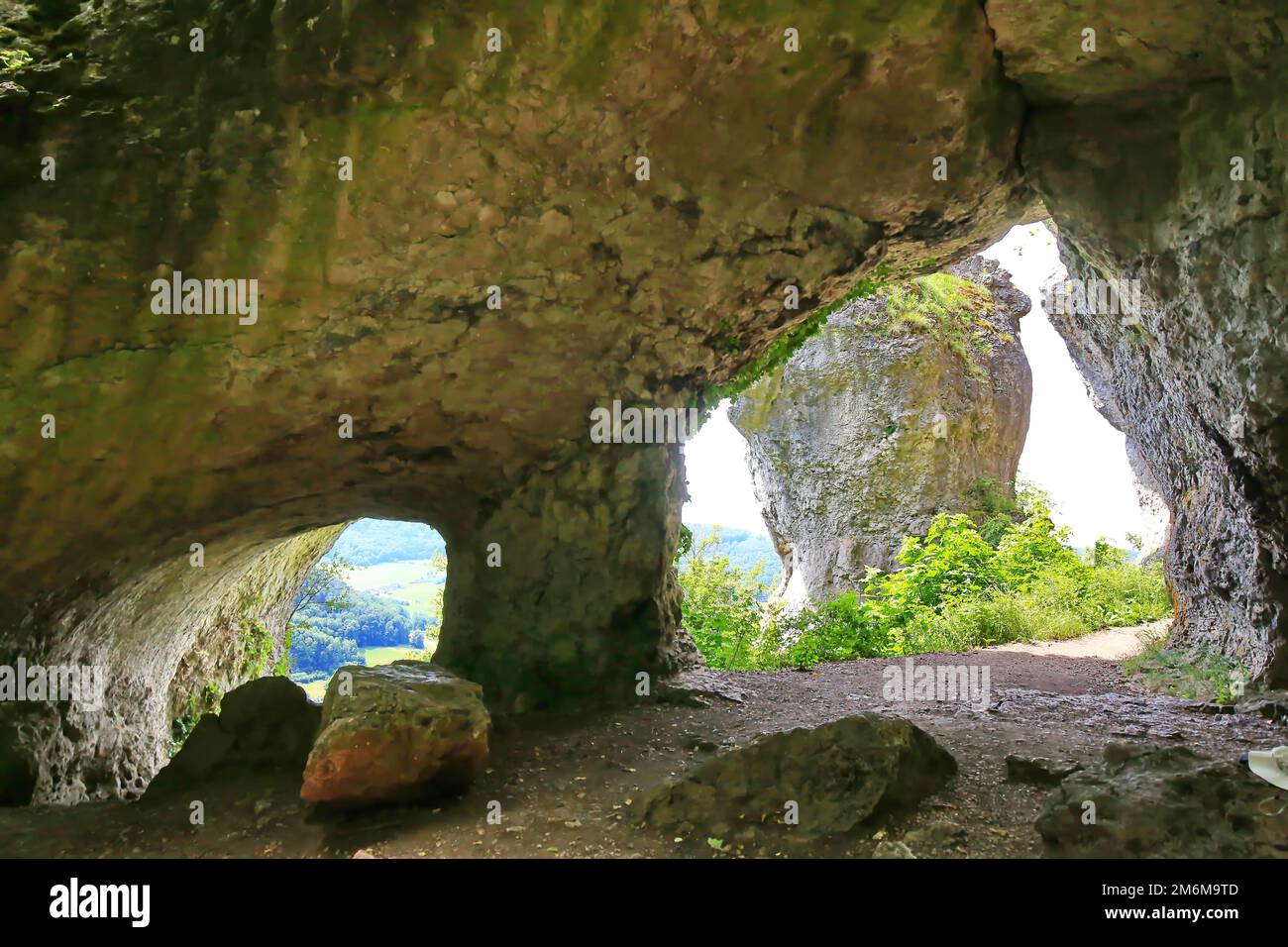 The natural stone bridge or arch at Happurg is a wonder of nature and
