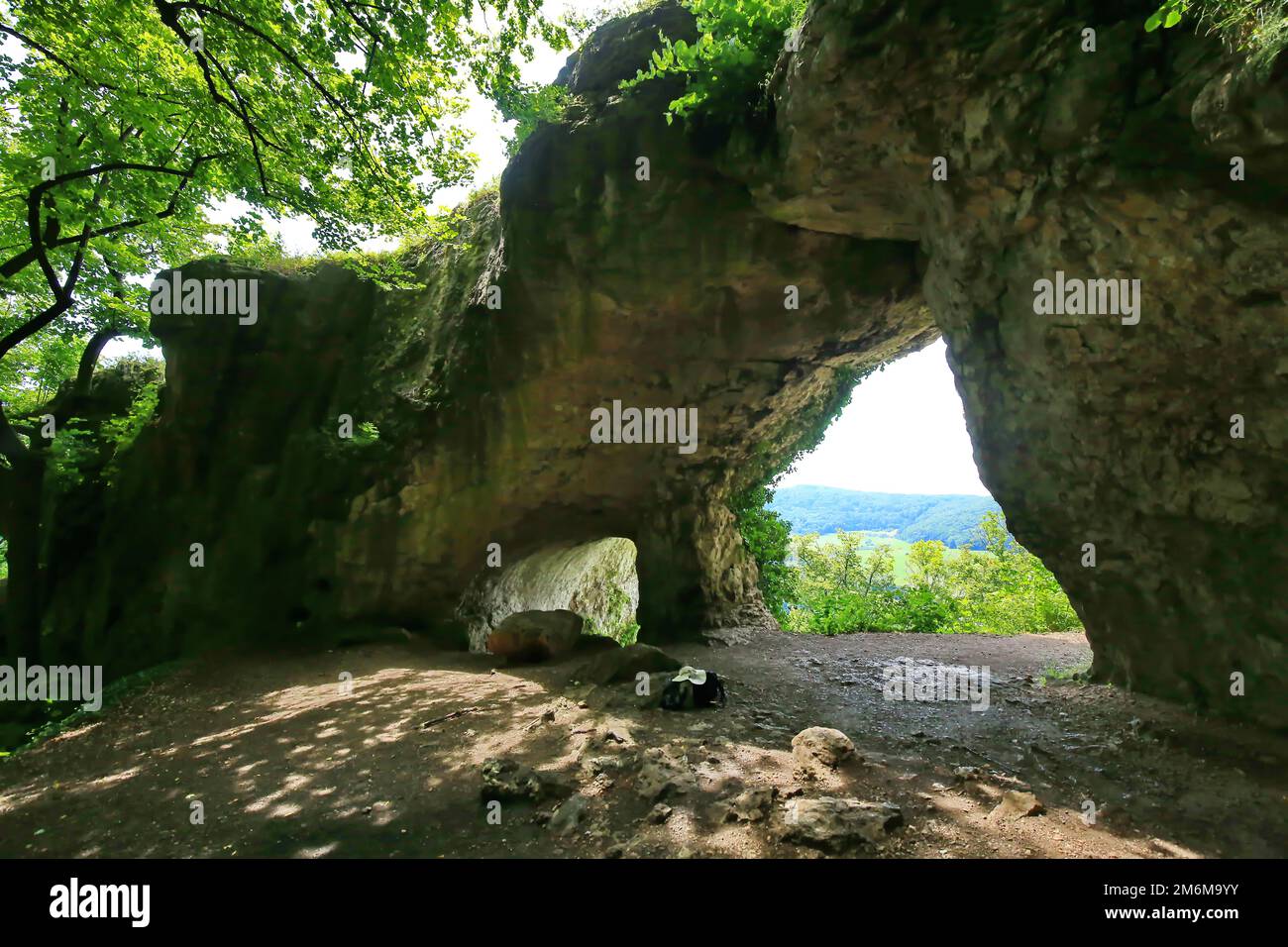 The natural stone bridge or arch at Happurg is a wonder of nature and