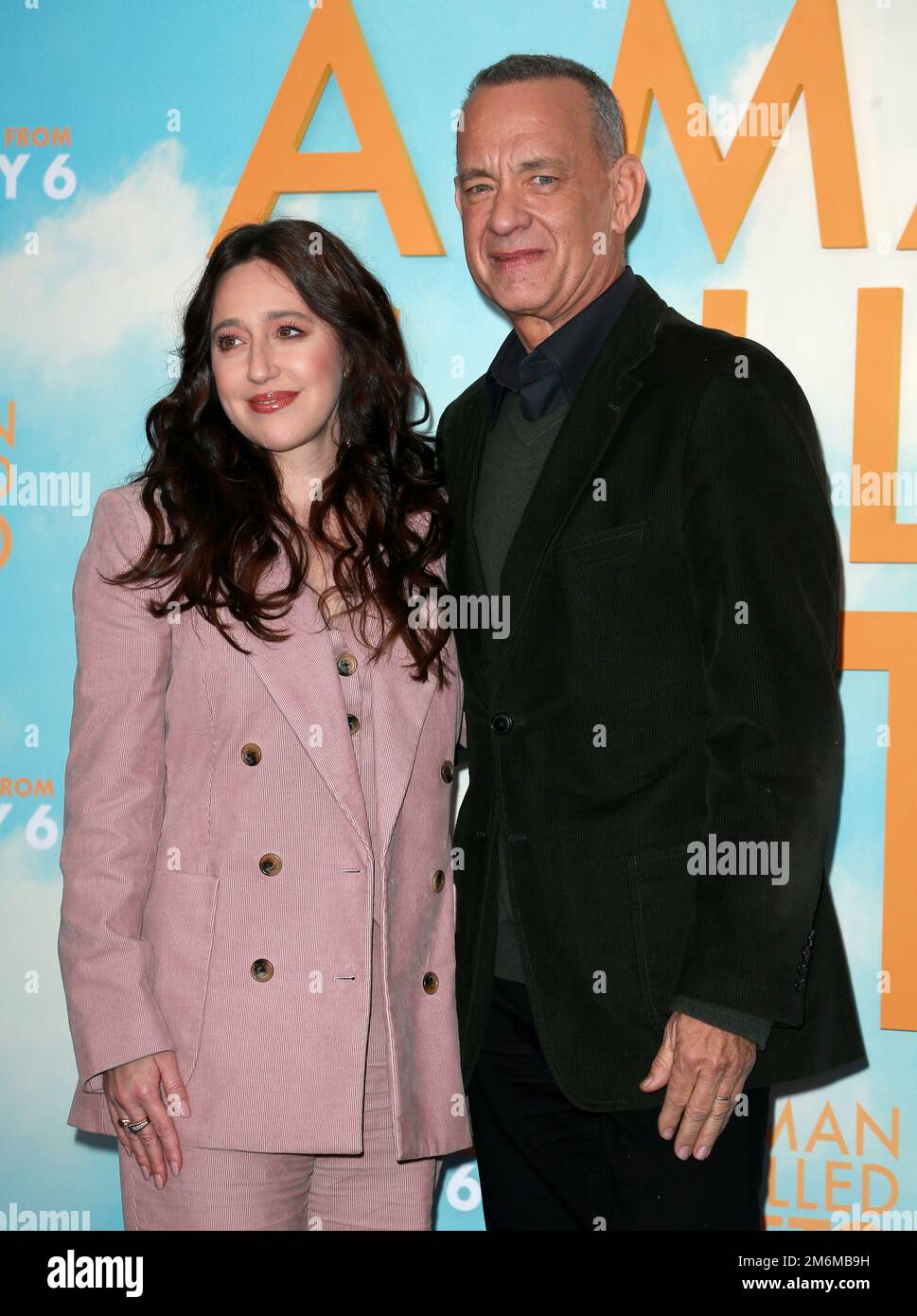 Tom Hanks and Mariana Trevino attend "A Man Called Otto" photocall at