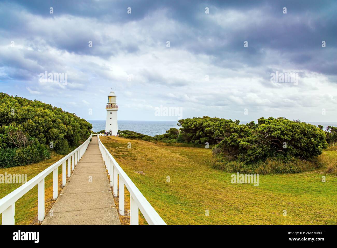 The path to the lighthouse Stock Photo