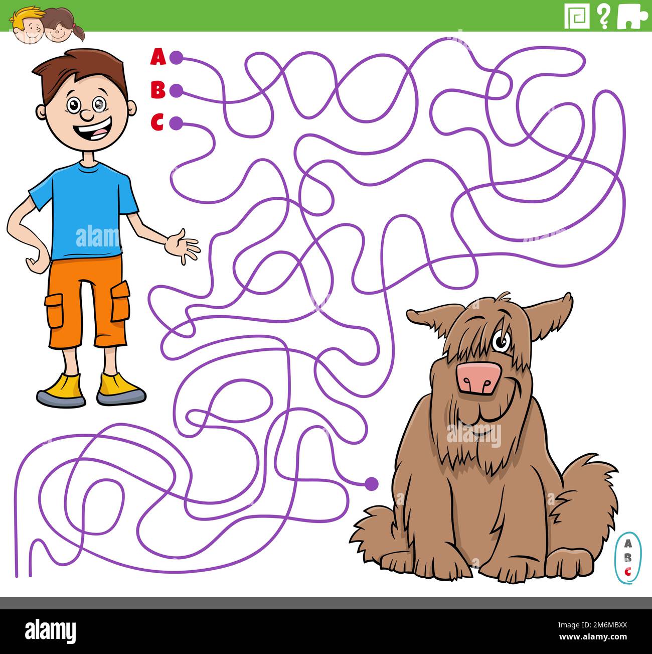 Dog maze hi-res stock photography and images - Alamy