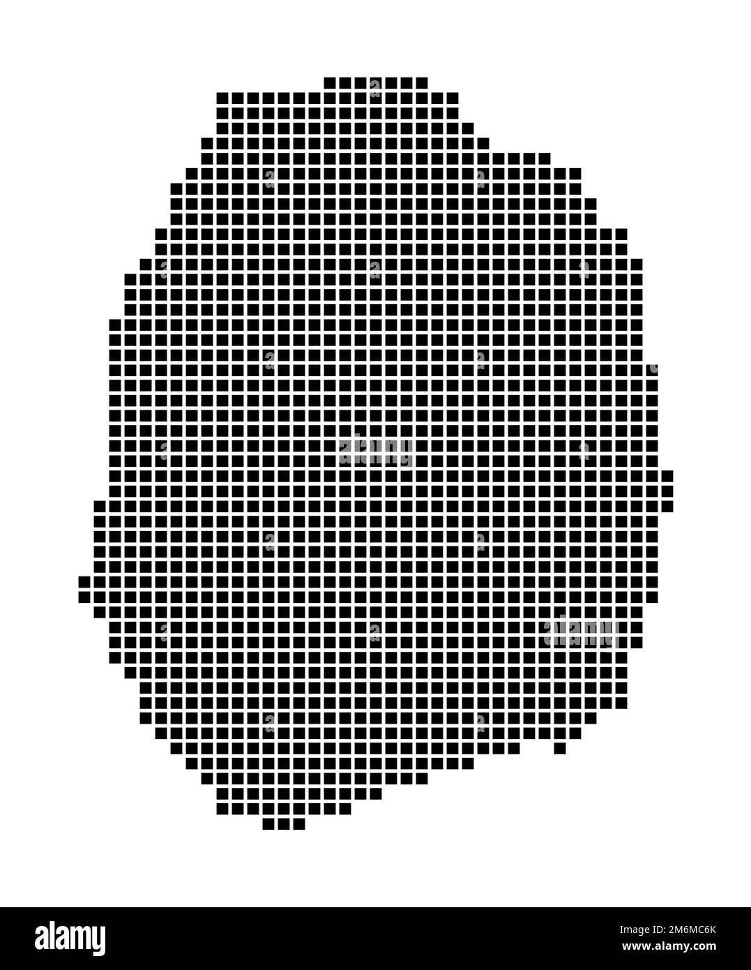 Nevis map. Map of Nevis in dotted style