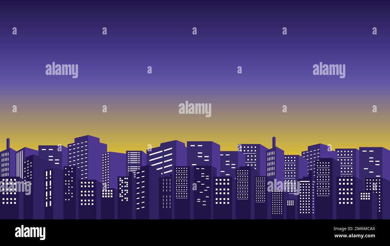 the background of many tall buildings in the city center with a ...