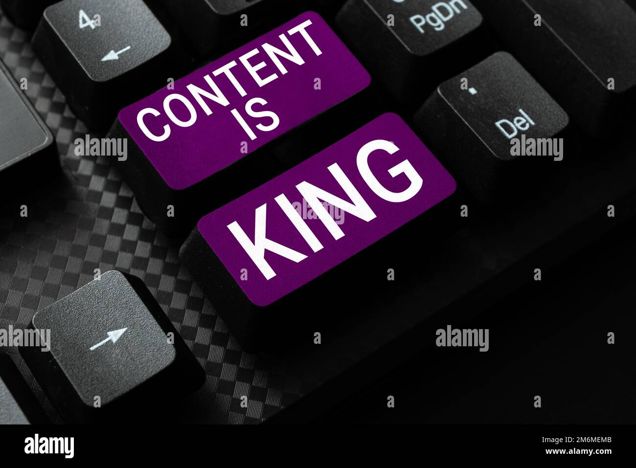 Inspiration showing sign Content Is King. Business concept Content is ...