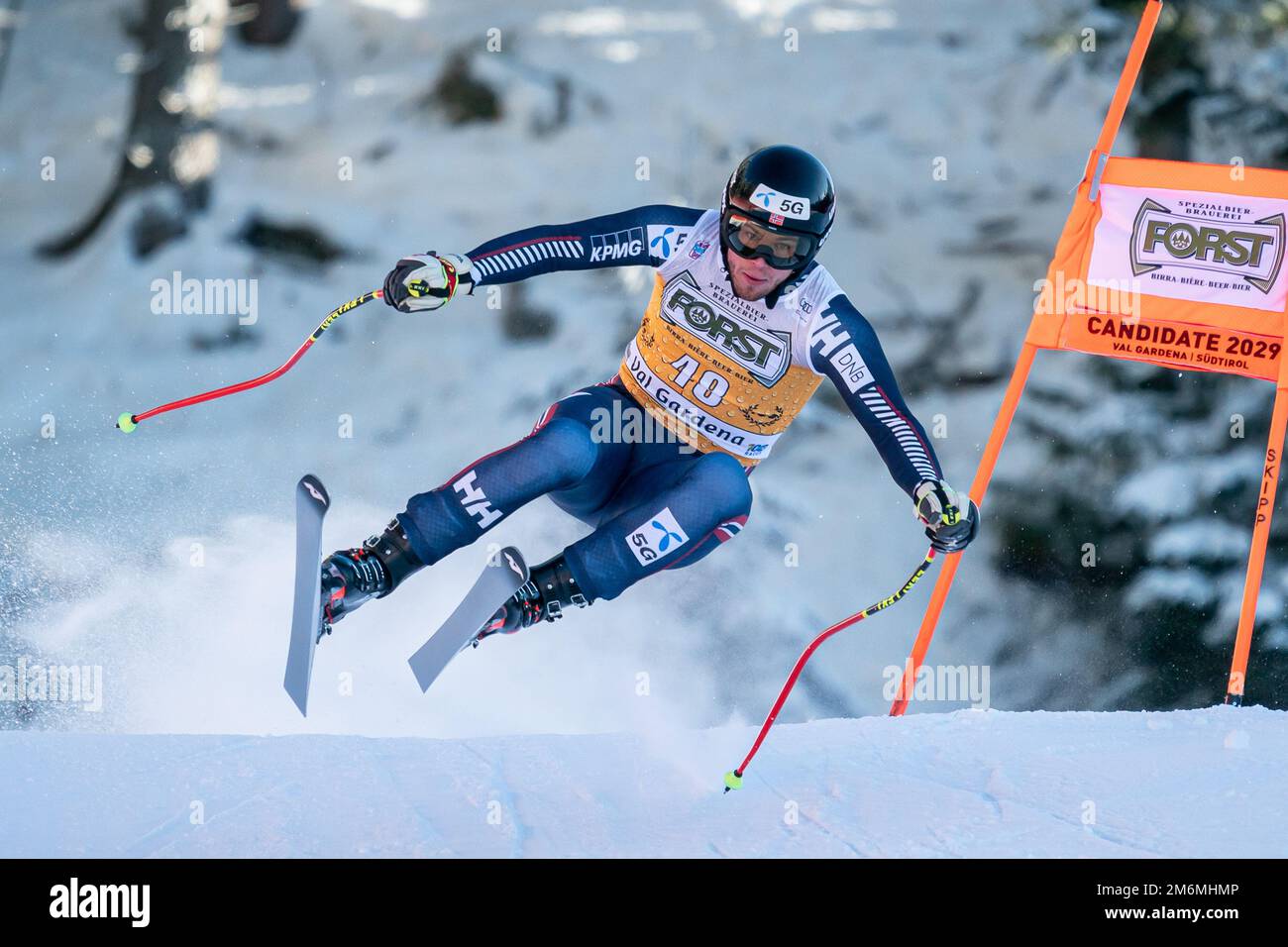 Val Gardena, Italy. 17th Dec, 2022. ROEA Henrik (NOR) competing in the