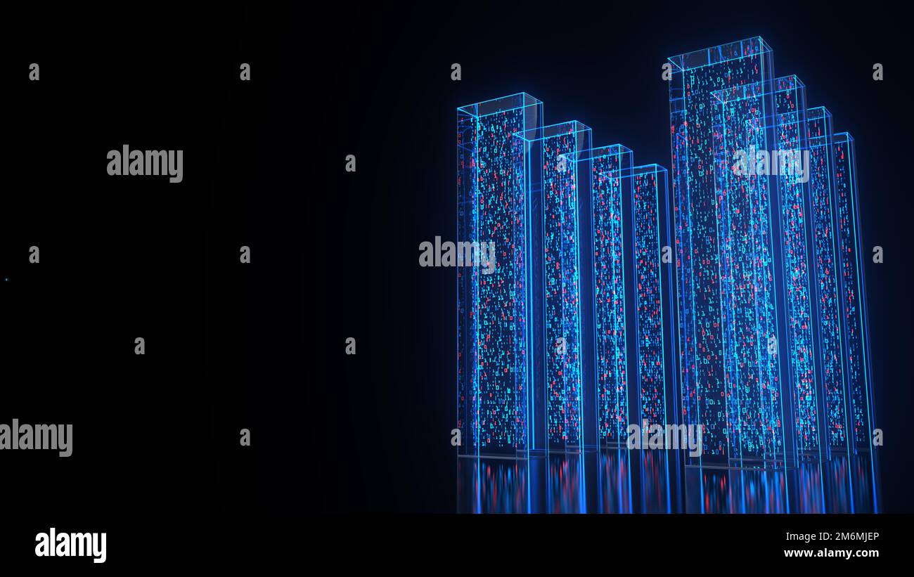 Data Skyline Stock Photo