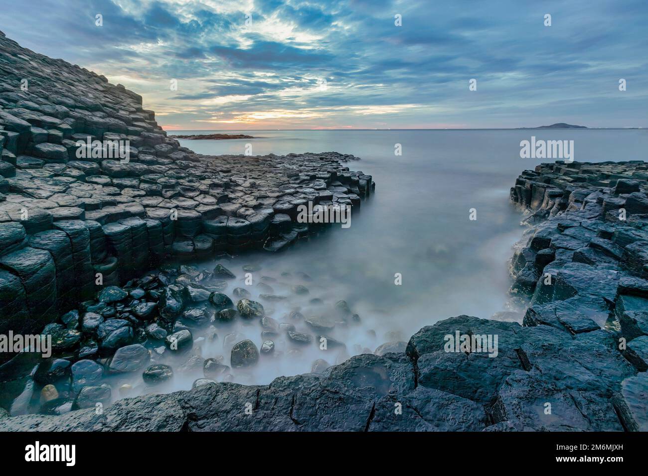 Ganh Da Dia or Dia stone at Phu Yen, Vietnam. Unesco heritage Stock Photo