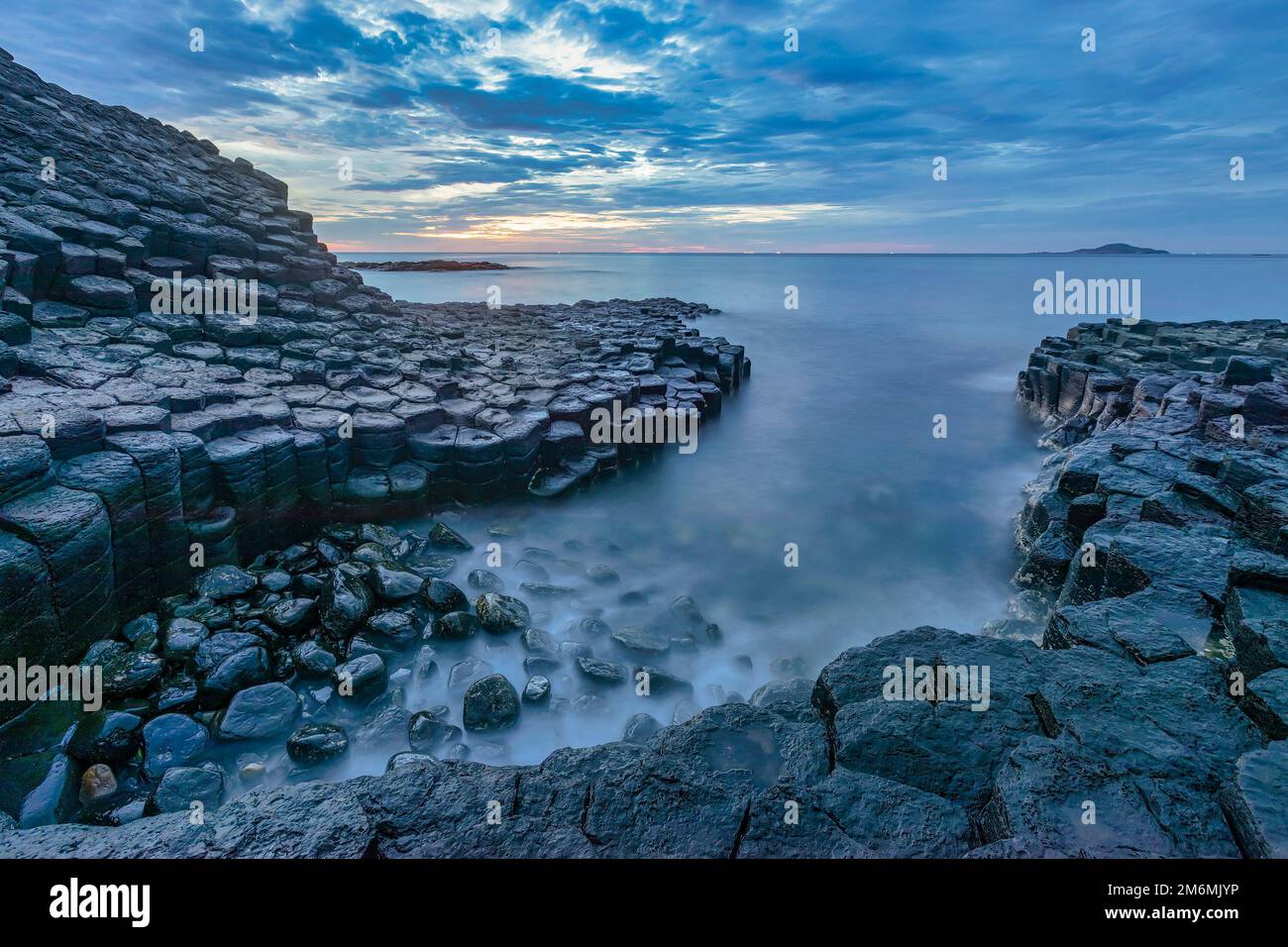 Ganh Da Dia or Dia stone at Phu Yen, Vietnam. Unesco heritage Stock Photo