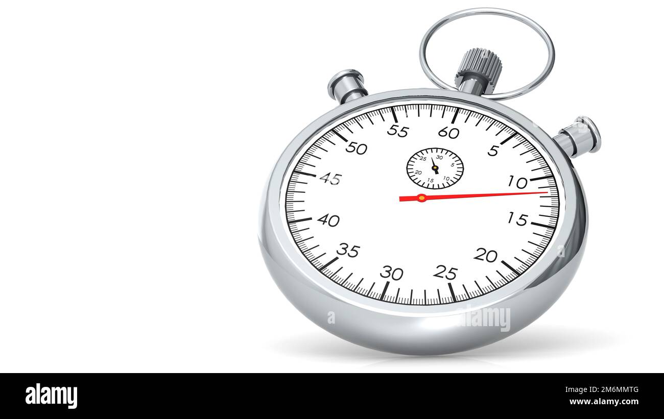 Classic stopwatch isolated on white background Stock Photo - Alamy