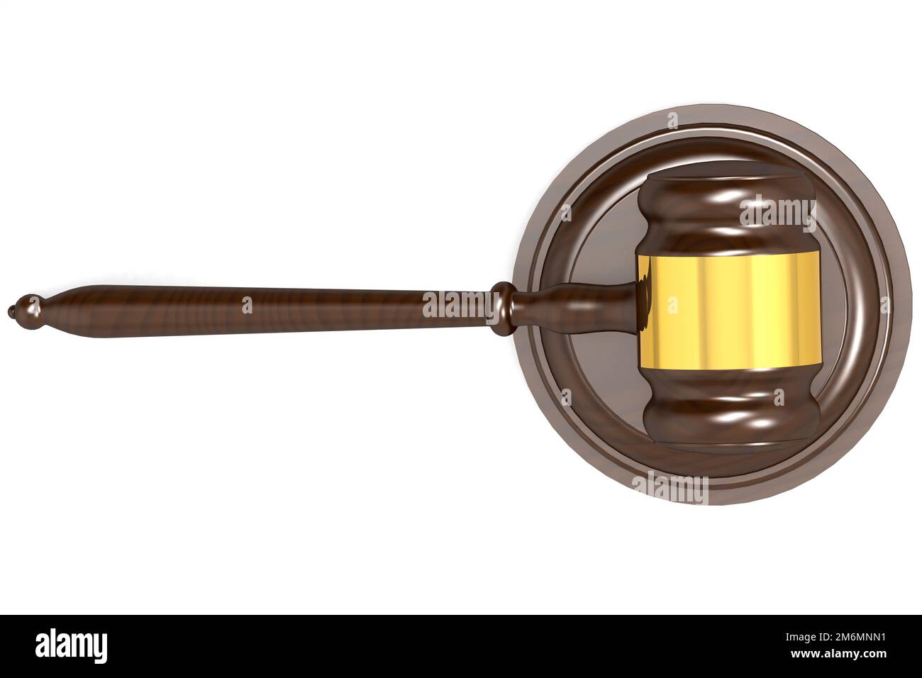 Gavel and sound block isolated on white background Stock Photo Alamy