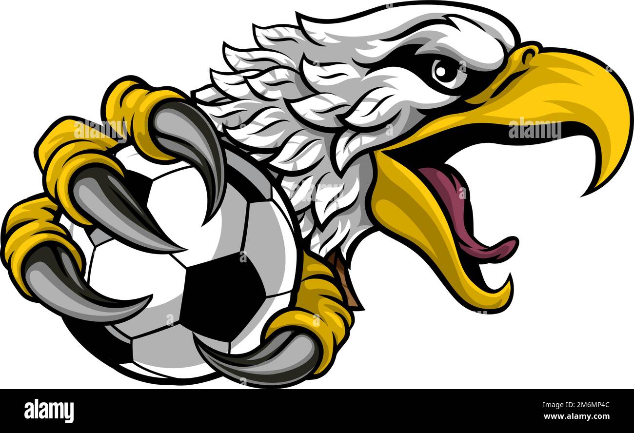 Eagle Hawk Soccer Football Cartoon Team Mascot Stock Vector Image & Art