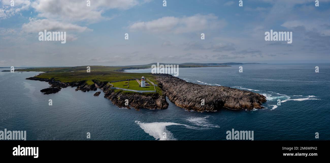 St. John's Point and the lighthouse in Donegal Bay in the northwest of Ireland Stock Photo