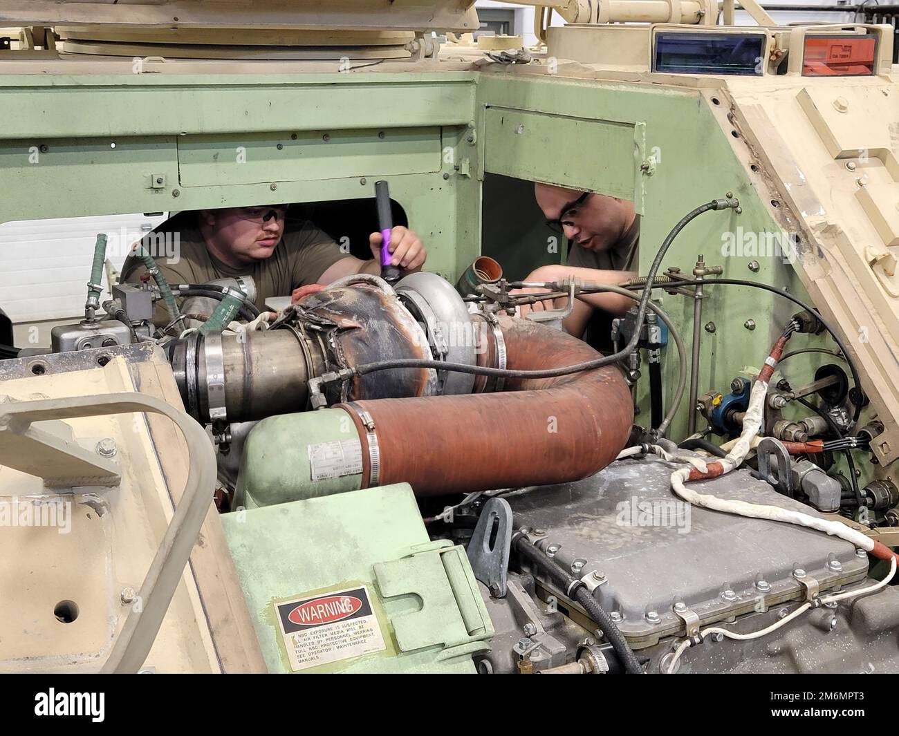 U.S. Army Spc. Dylan Berryhill, left, and Staff Sgt. Ethan Tessier