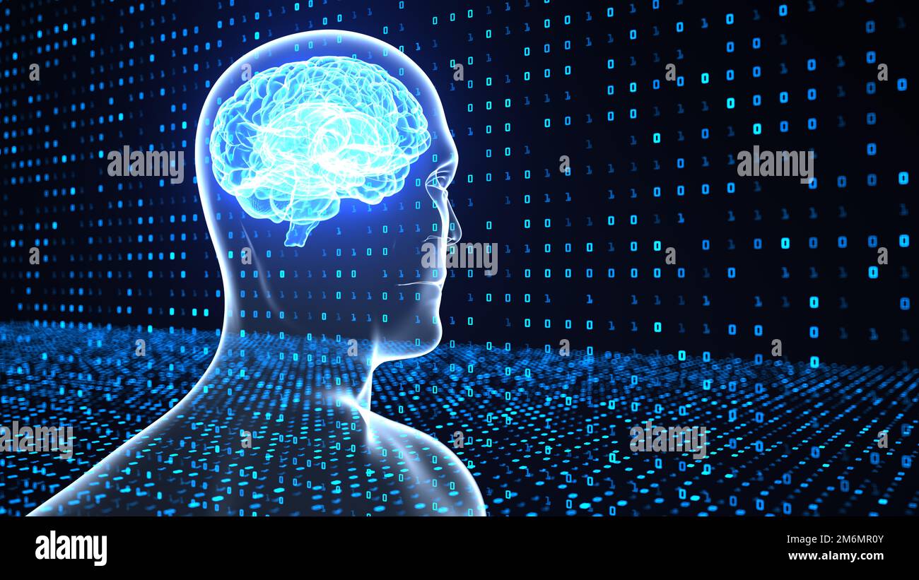 A.I. Brain Stock Photo