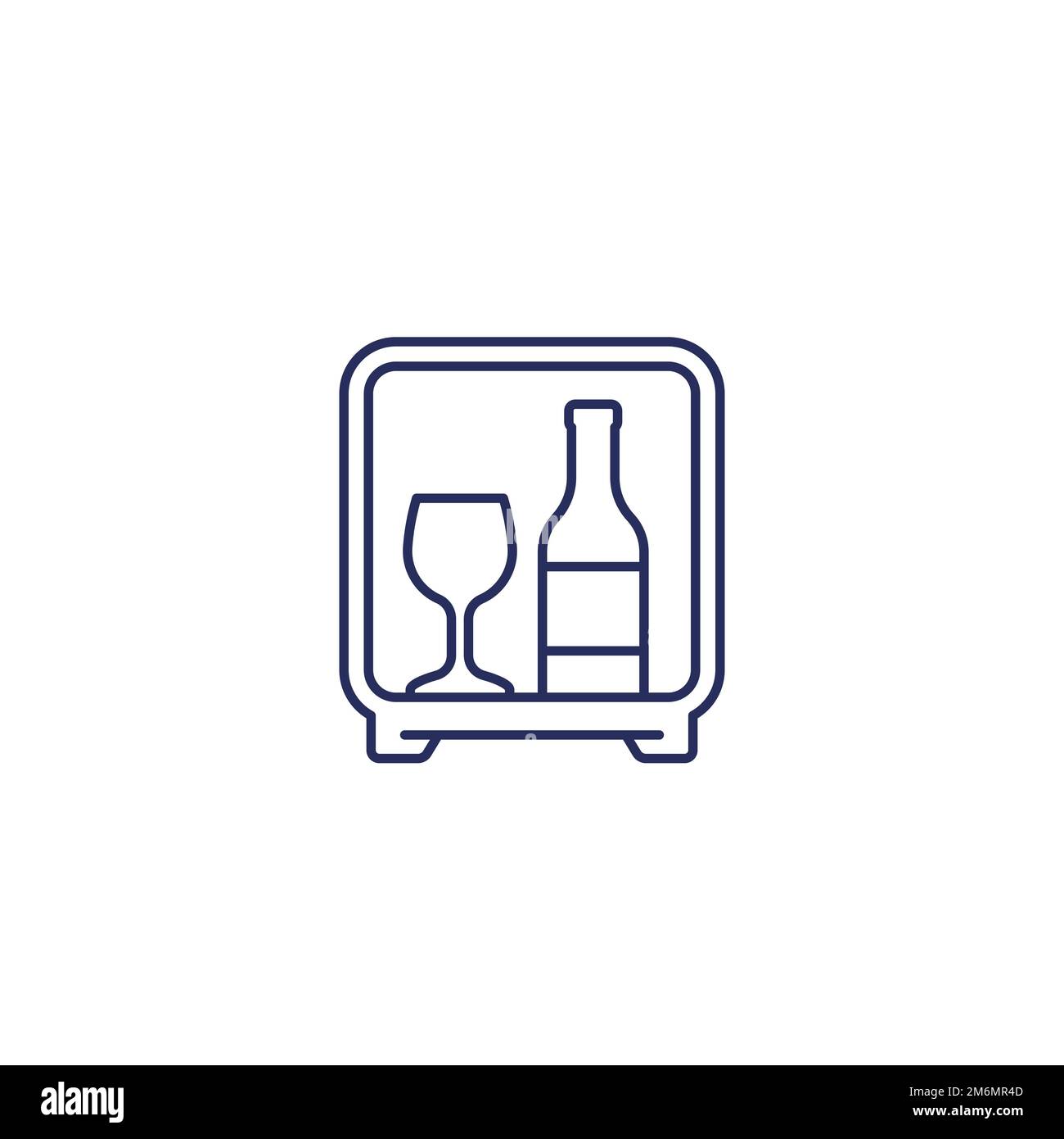 minibar line icon on white Stock Vector Image & Art Alamy