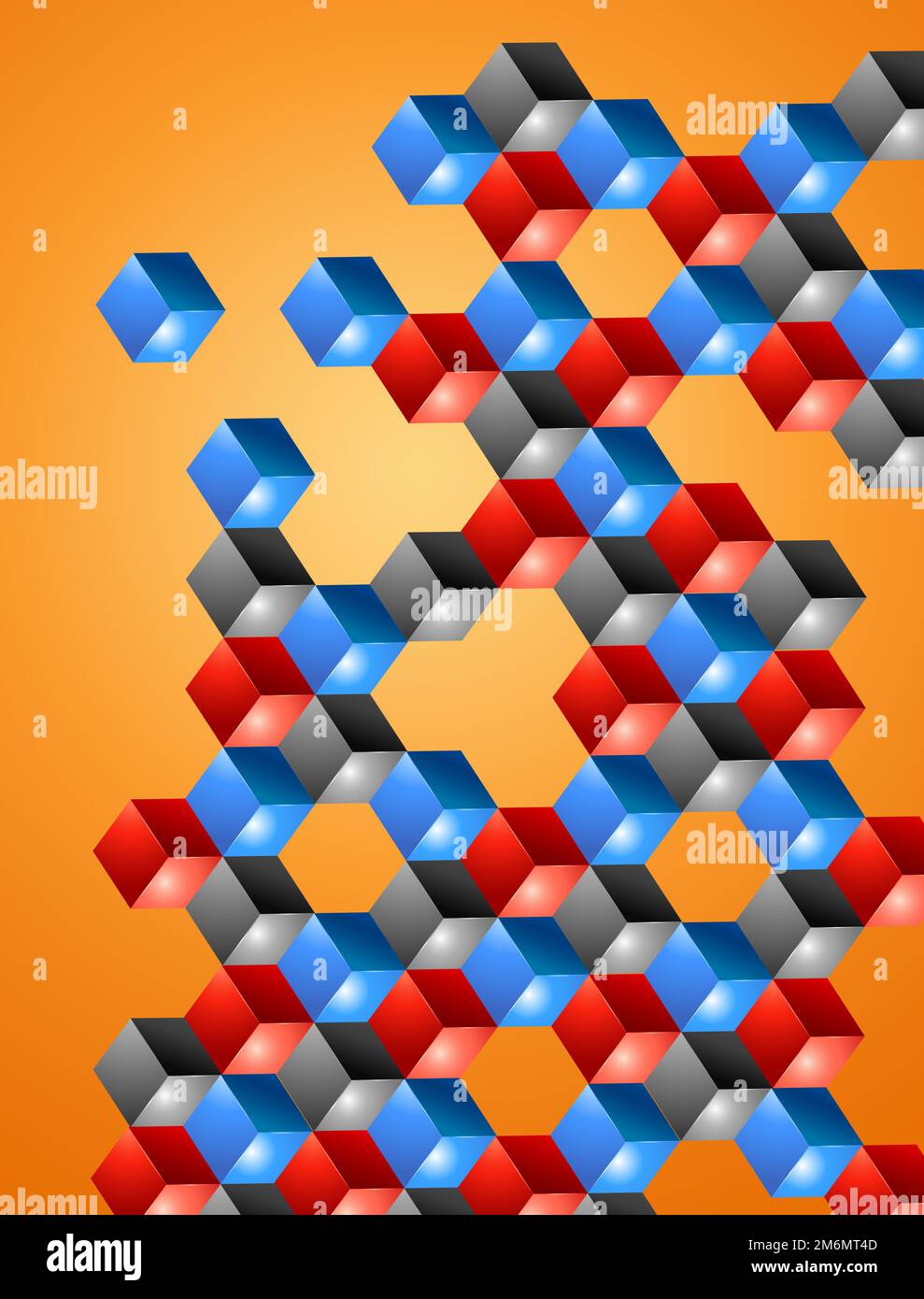3D vector abstract geometric background design Stock Photo - Alamy