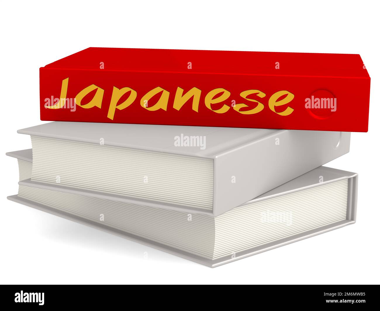 Hard Cover Red Books With Japanese Word Stock Photo Alamy