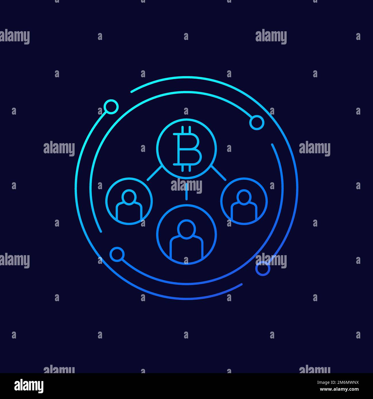 Bitcoin investor icon Stock Vector Images - Alamy