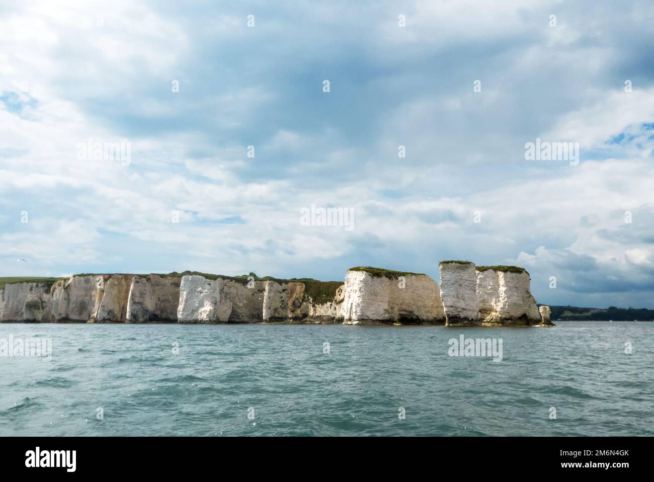 Old Harry Rocks, Handfast Point, Dorset, England, UK, from seaward ...