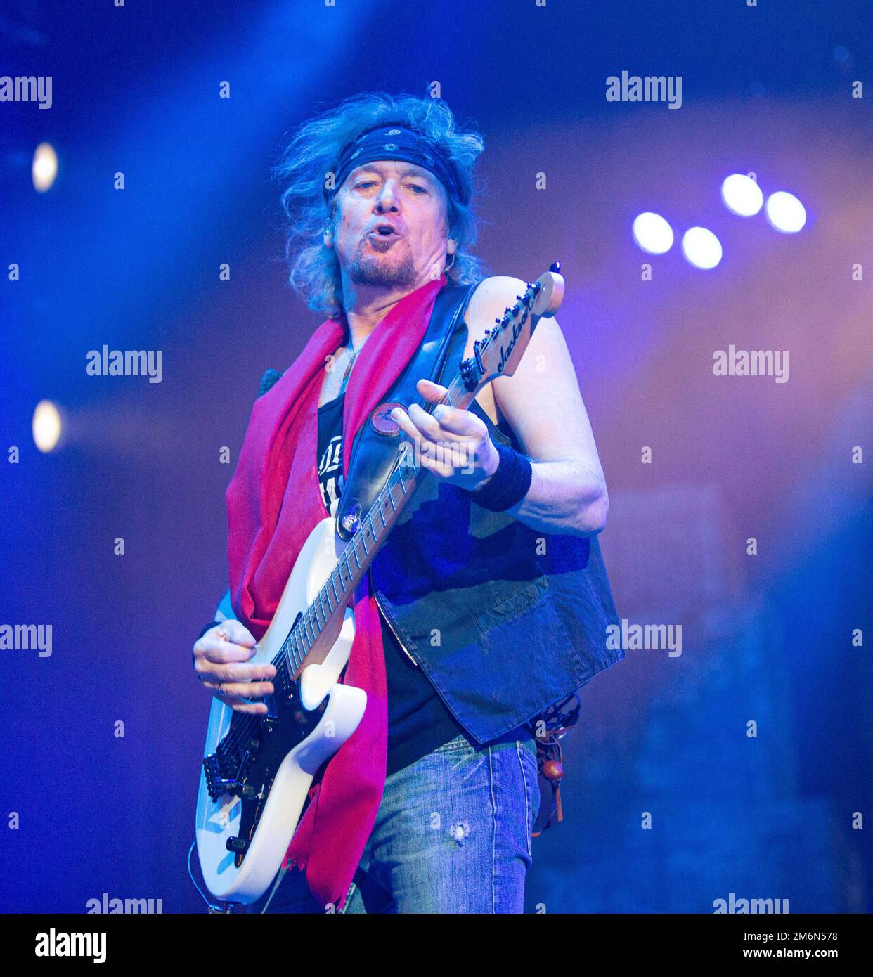 Iron Maiden in concert.in Het Gelredome Arnhem Holland. The Book of