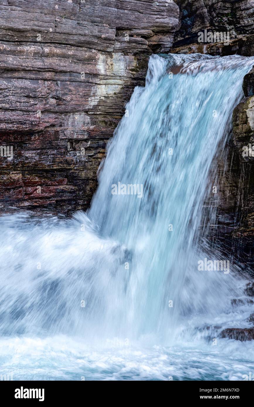 St. mary falls glacier national park hi-res stock photography and ...