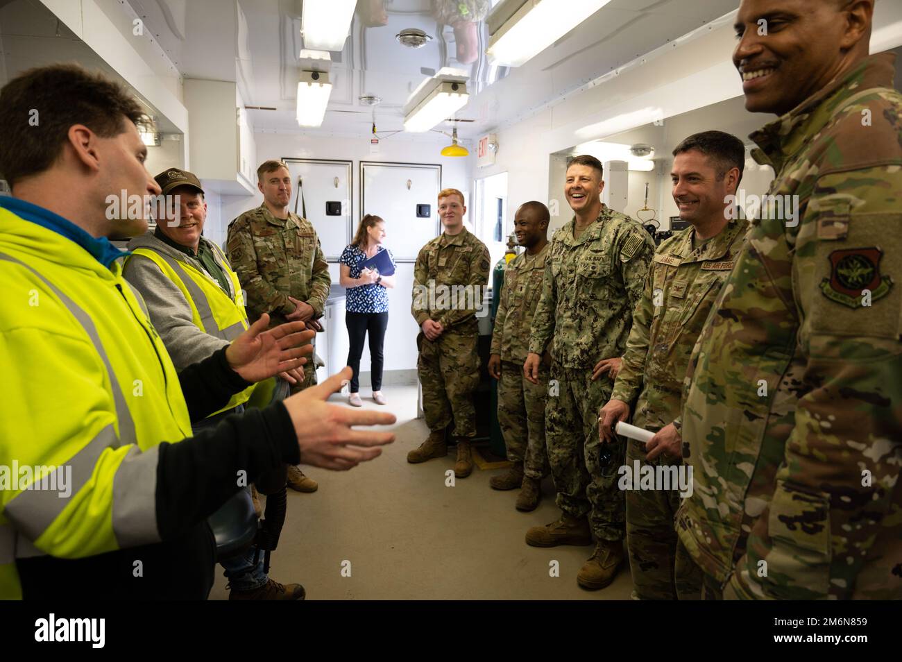 JOINT BASE MCGUIREDIXLAKEHURST, NJ Joint Base McGuireDixLakehurst leadership is briefed on