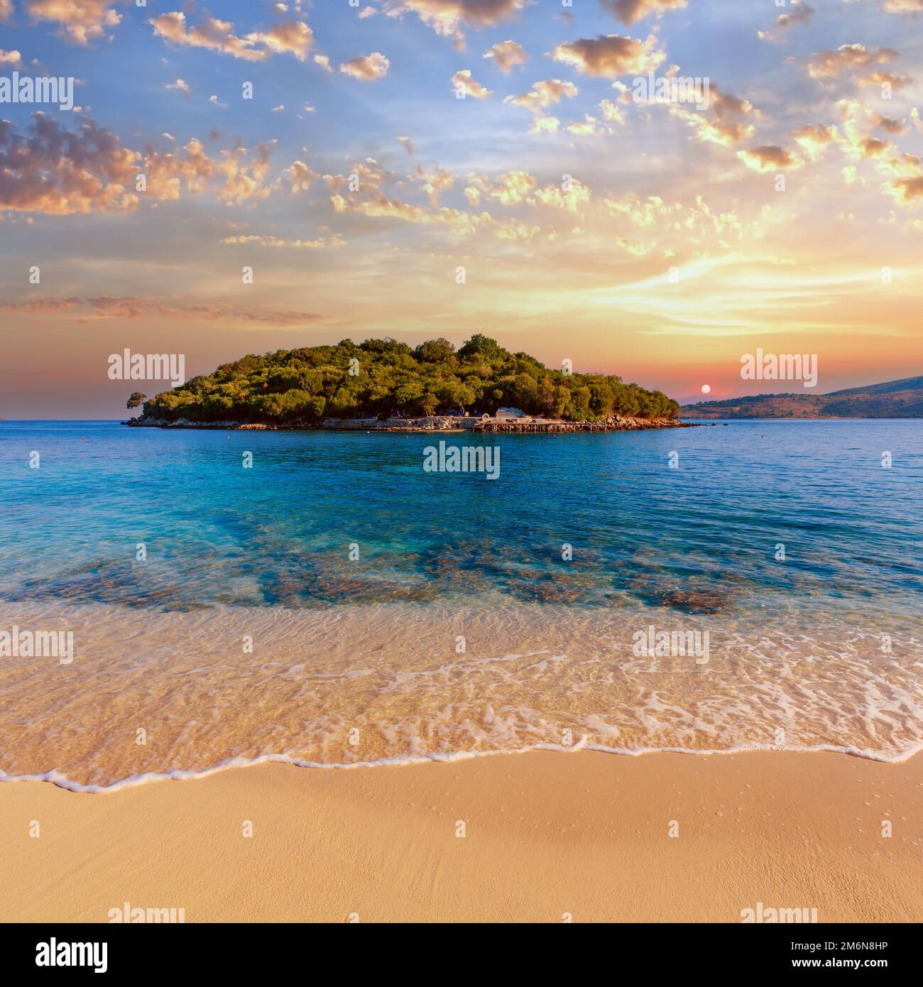 Ksamil beach, Albania Stock Photo - Alamy