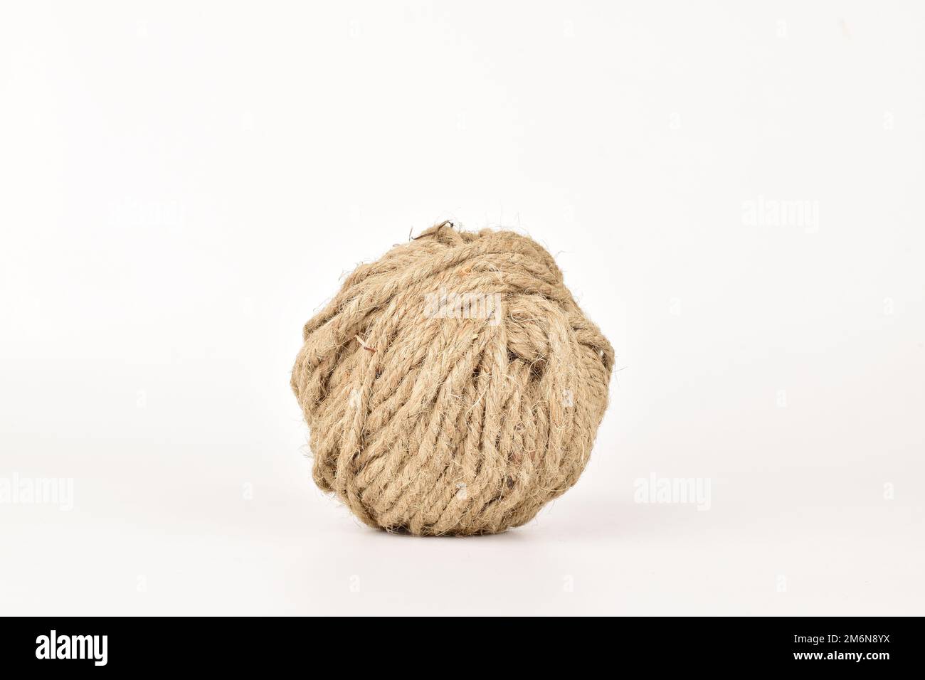 Jute ball isolated on white background Stock Photo Alamy