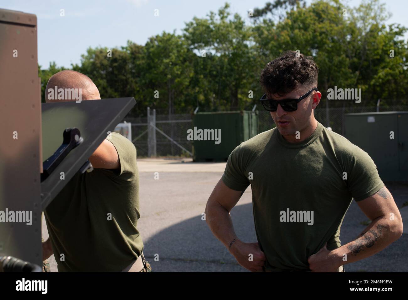 Cpl. William Lomanque, an aviation radar technician with Marine Air
