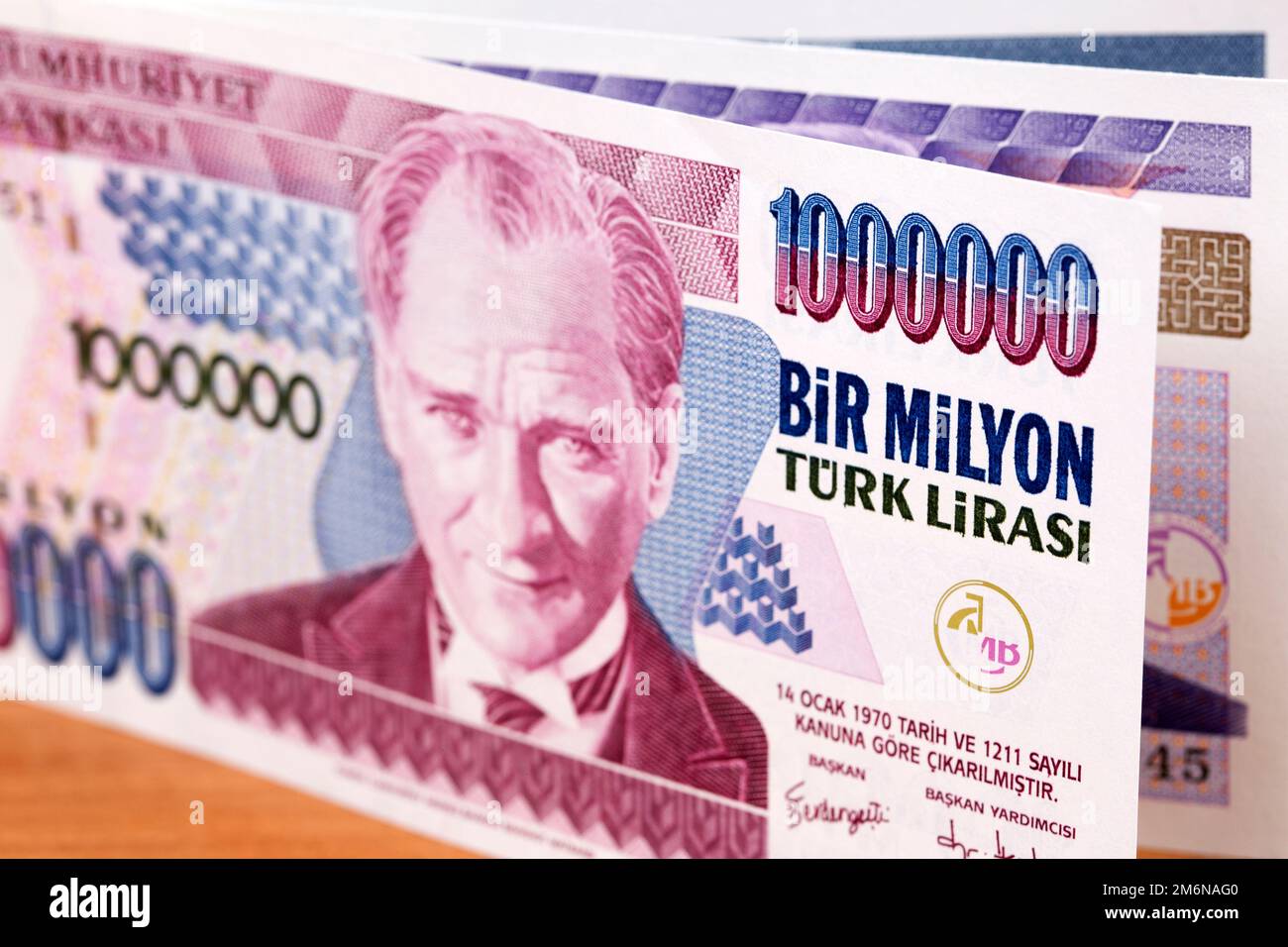 Old Turkish money a business background Stock Photo