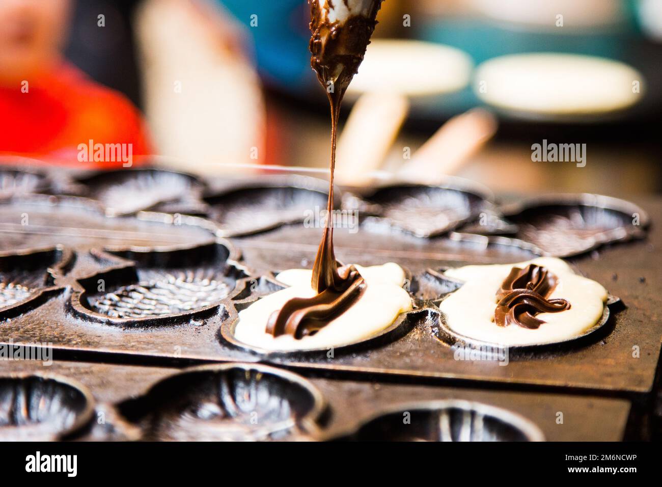 Taiyaki is a fishshaped Japanese cake. The most common filling is