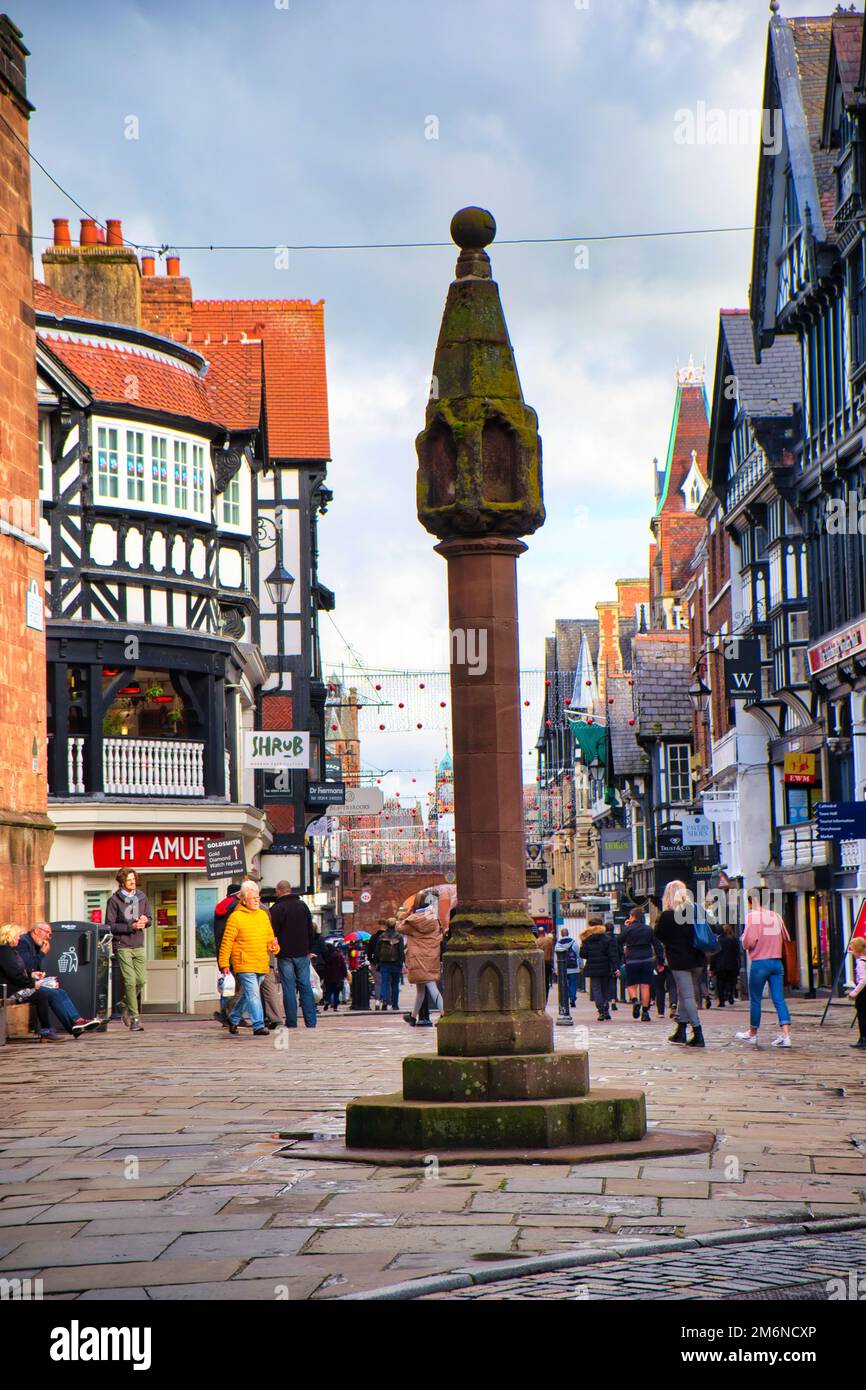 Chester High Rises High street chester england hi-res stock photography and images - Alamy