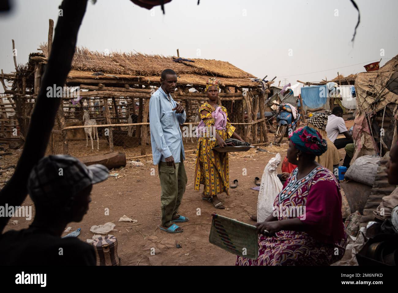Nicolas Remene / Le Pictorium -  Mali:  Faladie IDP camp Et the anti-French feeling -  16/3/2022  -  Mali / Bamako District / Bamako  -  Zackaria Dial Stock Photo