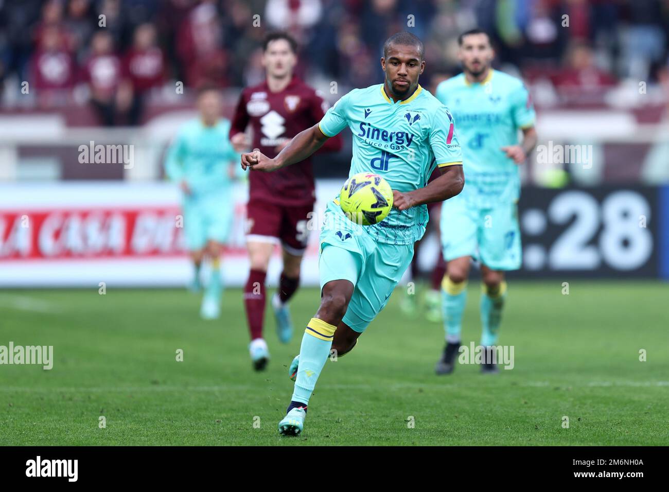 Isak Hien (Hellas Verona) during the Italian Serie A match
