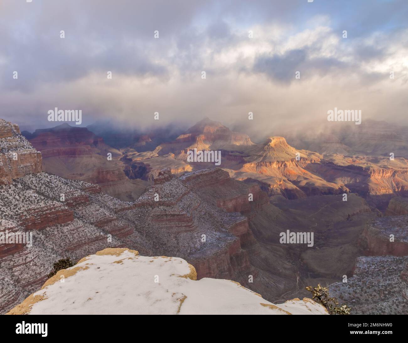 The Grand Canyon National Park in Arizona after the storm Stock Photo ...