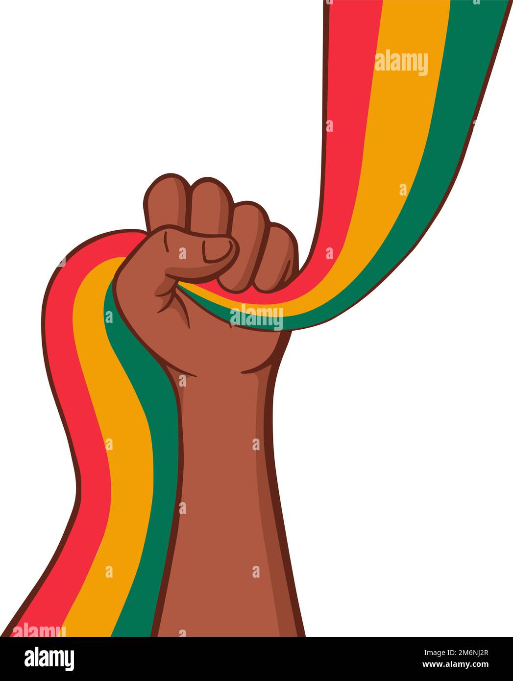 Black history month fist hi-res stock photography and images - Alamy