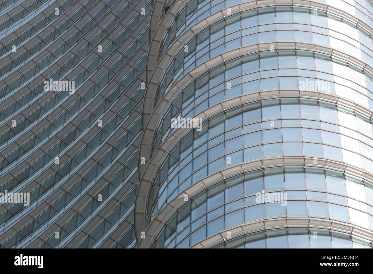 Milan, Italy - March 15, 2024: Detail of Unicredit Tower skyscraper in Piazza Gae Aulenti, Porta Nuova business and residential district. Stock Photo